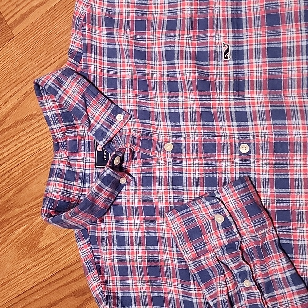 Vineyard Vines flannel slim fit tucker shirt xl